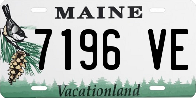 ME license plate 7196VE