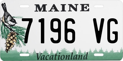 ME license plate 7196VG