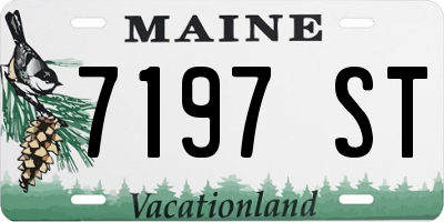 ME license plate 7197ST