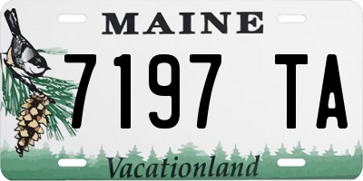 ME license plate 7197TA