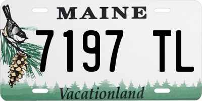 ME license plate 7197TL