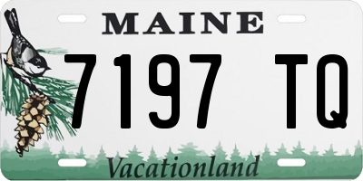 ME license plate 7197TQ