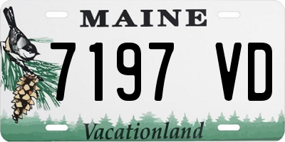 ME license plate 7197VD