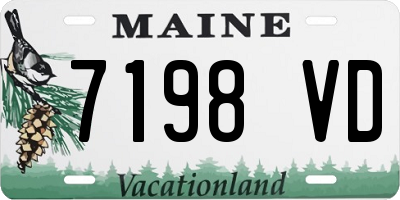 ME license plate 7198VD