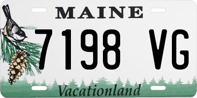 ME license plate 7198VG