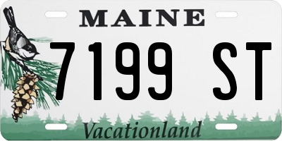 ME license plate 7199ST