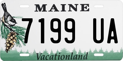 ME license plate 7199UA