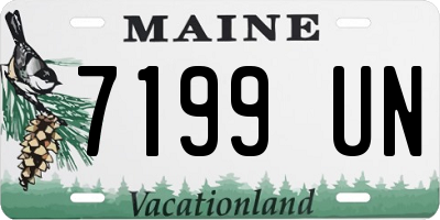 ME license plate 7199UN