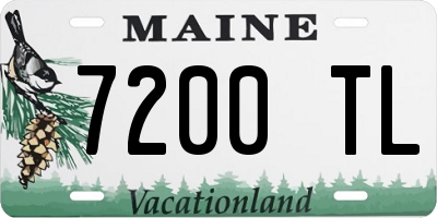 ME license plate 7200TL