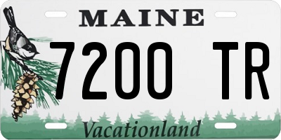 ME license plate 7200TR