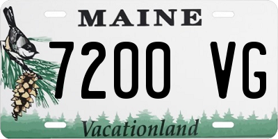 ME license plate 7200VG