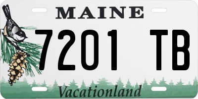 ME license plate 7201TB