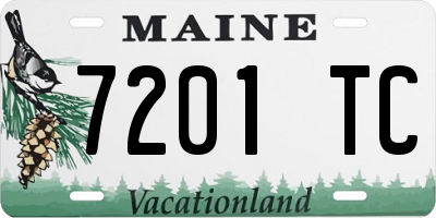 ME license plate 7201TC