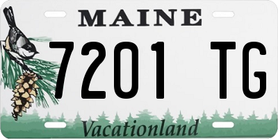 ME license plate 7201TG