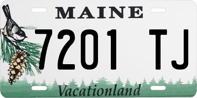ME license plate 7201TJ