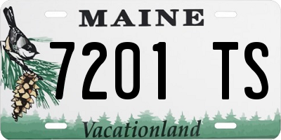 ME license plate 7201TS