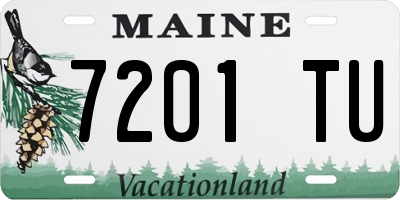 ME license plate 7201TU