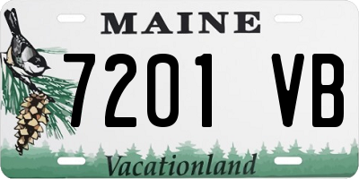 ME license plate 7201VB
