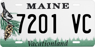 ME license plate 7201VC