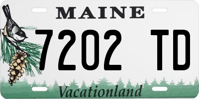 ME license plate 7202TD