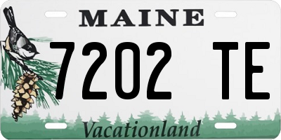 ME license plate 7202TE