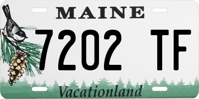 ME license plate 7202TF