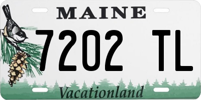 ME license plate 7202TL