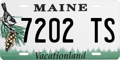 ME license plate 7202TS
