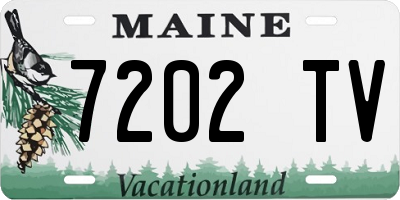 ME license plate 7202TV