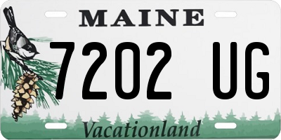 ME license plate 7202UG