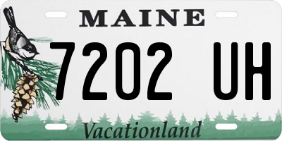ME license plate 7202UH