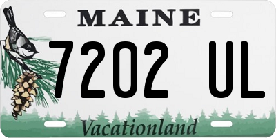 ME license plate 7202UL