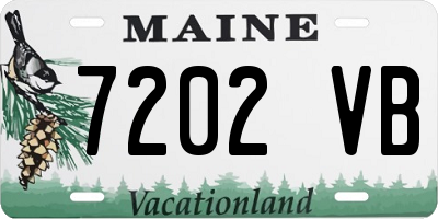 ME license plate 7202VB