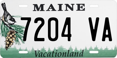 ME license plate 7204VA
