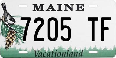 ME license plate 7205TF