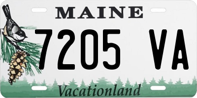 ME license plate 7205VA