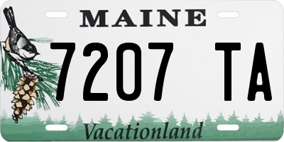 ME license plate 7207TA