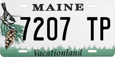 ME license plate 7207TP