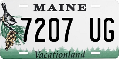 ME license plate 7207UG