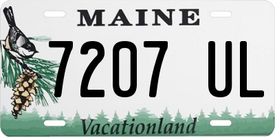 ME license plate 7207UL