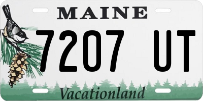 ME license plate 7207UT