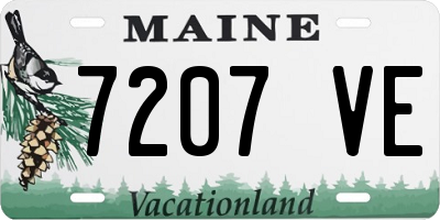ME license plate 7207VE