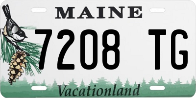 ME license plate 7208TG
