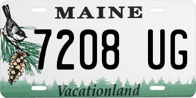 ME license plate 7208UG