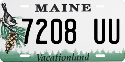 ME license plate 7208UU