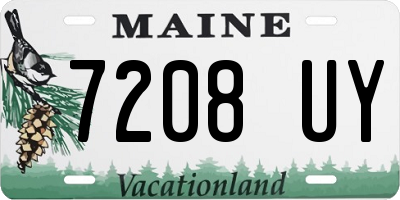 ME license plate 7208UY