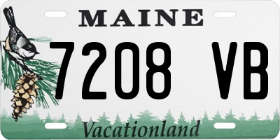 ME license plate 7208VB
