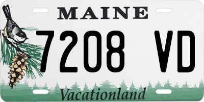 ME license plate 7208VD