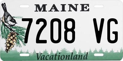 ME license plate 7208VG