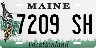 ME license plate 7209SH